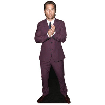 Matthew McConaughey Purple Cardboard Cutout