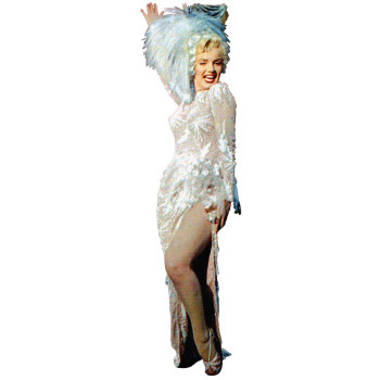 Marilyn Monroe Black Ballroom Gown Cardboard Cutout -$63.99