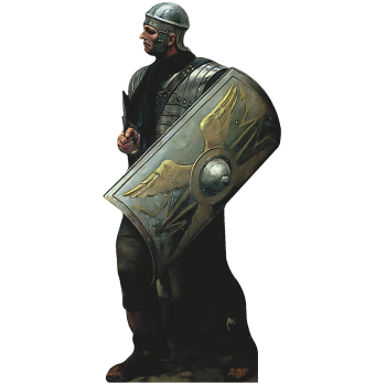 Roman Soldier Spear Shield Cardboard Cutout -$0.00