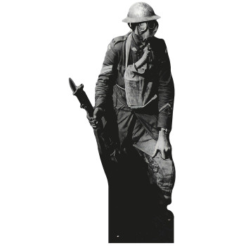 World War 1 WW1 WWI Gas Mask Soldier Infantry
