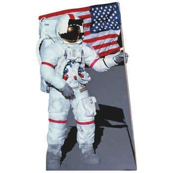 Alan Shepard Astronaut on Moon with Flag - $0.00