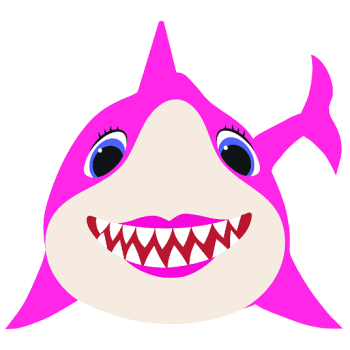 Pink Baby Shark Cardboard Cutout -$54.99