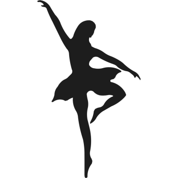 Ballerina Silhouette Dancing -$44.95