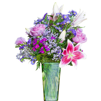 Bouquet of Flowers in Vase -$44.99