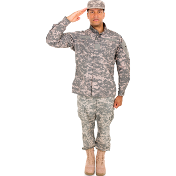 Camo Military Man Salute Cardboard Cutout -$0.00