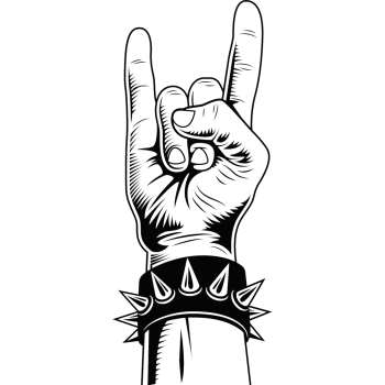 Heavy Metal Devil Horns Hand Gesture -$0.00