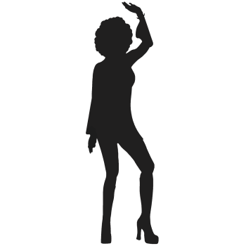 Disco Dancer Female Silhouette - $44.95