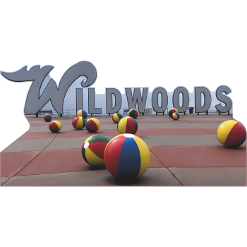 Wildwood Wildwoods New Jersey NJ Beach Ball Sign Cardboard Cutout -$0.00