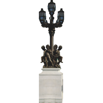 Paris France Street Light Lamp Statues Cardboard Cutout Standee Standup -$0.00