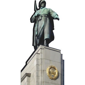 Berlin Germany Red Army Monument Soviet Russia Cardboard Cutout -$0.00