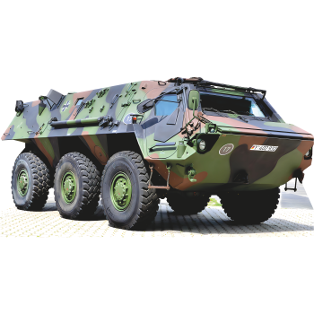 Transportpanzer Fuchs German Armored Carrier Military Tank Vehicle Cardboard Cutout -$0.00