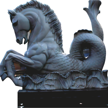 Palace of Caesar Greek Hippocampus Water Horse Poseidon Statue Cardboard Cutout -$0.00