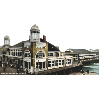 Steel Pier Atlantic City New Jersey 1930 Cardboard Cutout -$0.00