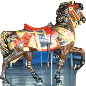 Asbury Park NJ Carousel Horse Cardboard Cutout -$0.00