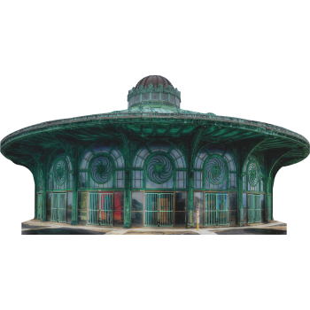 Asbury Park Carousel Historic New Jersey Attraction Amusement Cardboard Cutout -$0.00