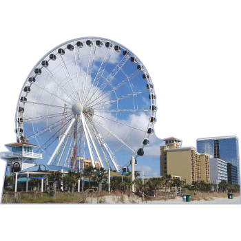 Myrtle Beach South Carolina Ferris Wheel Skyline Cardboard Cutout -$0.00