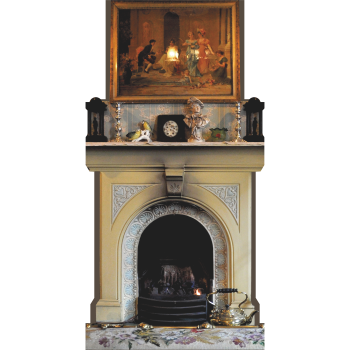 Sherlock Holmes Museum London Fireplace Painting Cardboard Cutout -$0.00