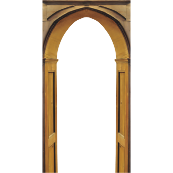 Wood Arch Way Prop Cardboard Cutout -$0.00