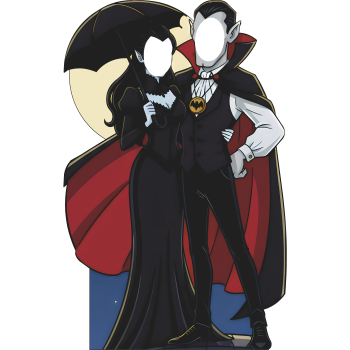 Dracula and Bride Transylvanian Spooky Halloween Vampire Couple Stand In Cardboard Cutout -$0.00