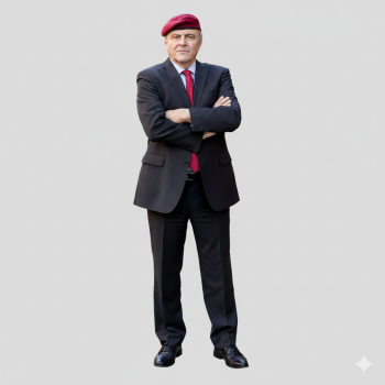 Curtis Sliwa Red Beret Guardian Angel Mayor Nominee Cardboard Cutout -$0.00