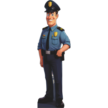 New York City Police Officer Cardboard Cutout -$0.00
