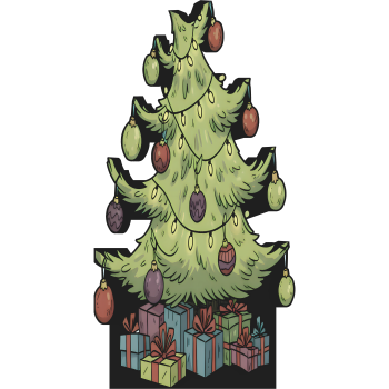 How The Cartoon Xmas Holiday Movie Tree Stole Christmas Cardboard Cutout -$0.00