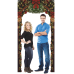 Christmas Holiday Mistletoe Arch Stand In Cardboard Cutout Christmas Holiday Mistletoe Arch Stand In Cardboard Cutout