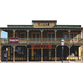 Tombstone Arizona Wild West Hotel History Cardboard Cutout -$0.00