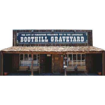 Tombstone Arizona Wild West Boothill Graveyard History Cardboard Cutout -$0.00
