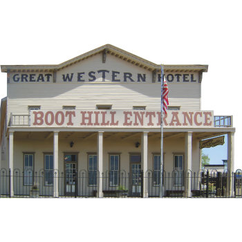 Dodge City Kansas Boot Hill Museum History Cardboard Cutout -$0.00