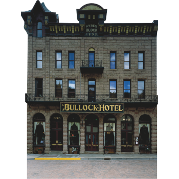 Deadwood Town Bullock Hotel Casino Dakota 1895 Cardboard Cutout -$0.00