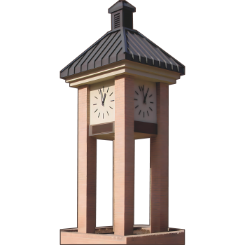 Amarillo Texas College Campus Clock Tower Cardboard Cutout -$0.00