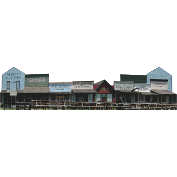 Dodge City Kansas Boot Hill Museum Old Western Town Exhibit Cardboard Cutout -$0.00