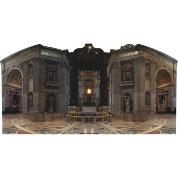 Historic Holy Vatican Altar St Peters Basilica 1626 Cardboard Cutout Standee Standup -$49.99