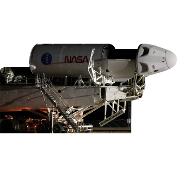 NASA SpaceX Crew 5 Falcon 9 Dragon Transport Launch Pad Cardboard Cutout Standee Standup -$54.99