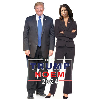 Trump Noem Cardboard Cutout -$0.00