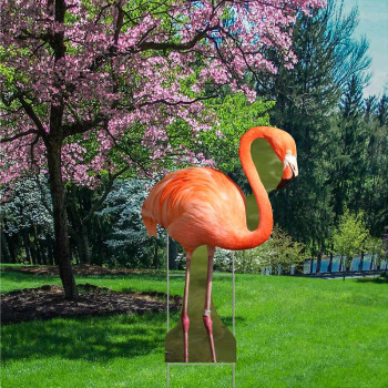 Flamingo Plastic Outdoor Yard Sign Decoration Cutout -$24.99
