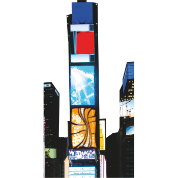 Times Square New York City Night Lights Cardboard Cutout Standee Standup -$0.00