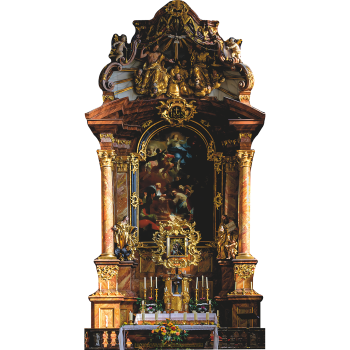 Historic Church Altar Austria Krems Piaristenkirche Cardboard Cutout Standee Standup -$49.99