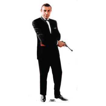 Sean Connery Bond PPK Silenced Pistol Cardboard Cutout Standee Standup