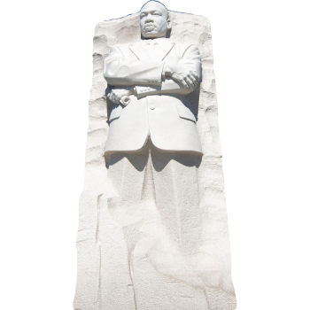 Martin Luther King MLK Jr Monument Cardboard Cutout Set Standee Standup