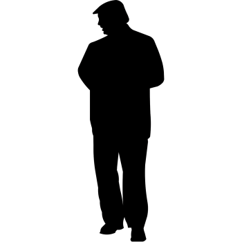 Donald Trump Silhouette Cardboard Cutout Standee Standup