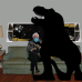 T Rex Jurassic Silhouette Cardboard Cutout Standee Standup