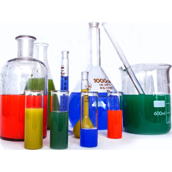 Science Lab Beakers Vials Chemicals