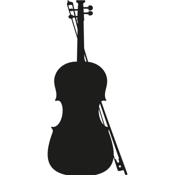 Violin Classical Silhouette Cardboard Cutout Standee Standup