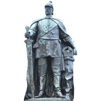 Otto von Bismarck Statue Sword Cape Crown