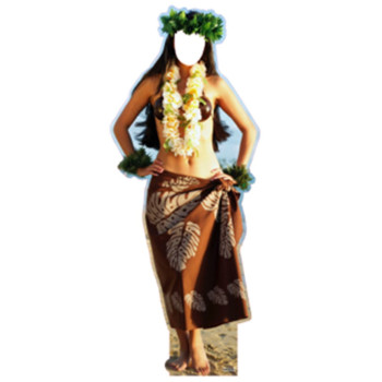 Hula Dancer Female Stand In Cardboard Cutout -$63.99