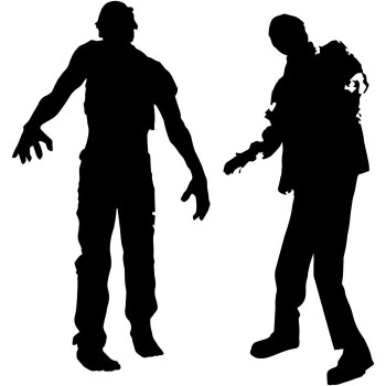 Zombie Silhouette 2pack