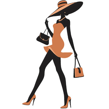 Stylish Elegant Fashionable Woman Model Silhouette -$0.00