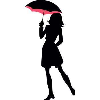 Mary Poppy Seed Woman Lady Girl Umbrella Silhouette -$0.00